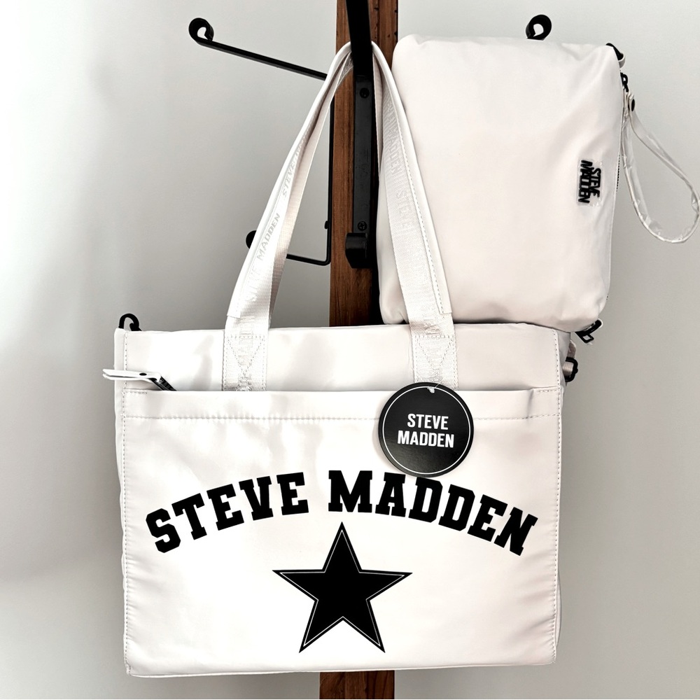 STEVE MADDEN Blivia Nylon 2-Piece Tote Handbag Set - Picture 2 of 16